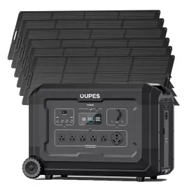 S510032 Oupes Mega5 Portable Power Station 4000w With 6x240w Solar Panels