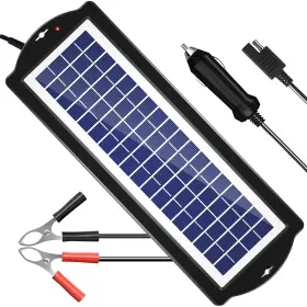 Oymsae 674551516084 3.5w Solar Battery Charger 12v Powered Maintainer And Sui