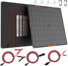 Oymsae 744110854114 20w 12v Solar Panel Car Battery Charger Portable Waterproof Power Trickle
