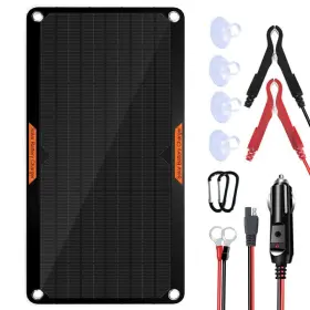 Oymsae 884017362722 10w 12v Solar Panel Car Battery Charger Portable Waterproof Power Tric