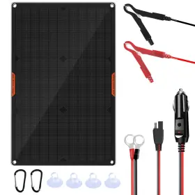 Oymsae 884017577775 30 Watt 12 Volt Solar Panel Trickle Charger 30w 12v Portable Batt