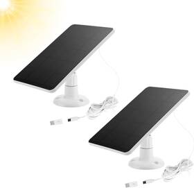Oyocam 711181061673 2 Pack Solar Panels Compatible With Wyze Battery Cam Pro For Wirel