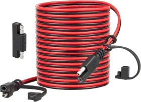 Ov-sae-3070 Oyviny 25ft Battery Charger Extension Cable 16awg Sae Quick Connector 2 Pin