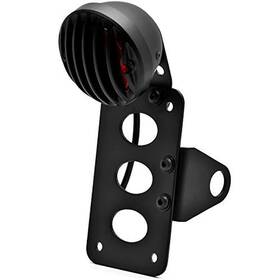 Pacask Pa-38 Red Motorcycle Tail Light Side Mount Vertical License Plate Bracket For Yamah
