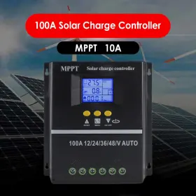 Paddsun 888873244406 Hot 100a Solar Panel Kit Regulator Auto Focus Tracking Charge Controller 12/24v
