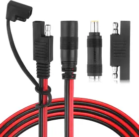 Paekq 313040167153 Dc 8mm Female To Sae Connector Adapter 14awg Cable Wire Suitable For Solar Panel