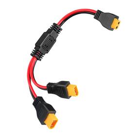 Paekq Xt60-0425-s02 Xt60 Y Splitter Cable 12awg 1 Female To 2 Male Parallel Connector Adapter H