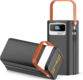 Dfs100s  Pangootek Portable Power Bank Station 99wh Outdoor Generator Flashlight Lcd Display Use