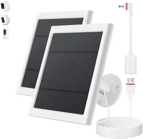 Cdd4 Paodeku Solar Panel For Ring Camera 2 Pack 4w Charger Compatible With Rings Spotl
