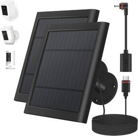 Paodekua 445034356328 2 Pack 4w Solar Charger For Ring Spotlight And Stick Up Outdoor Cam Black High E