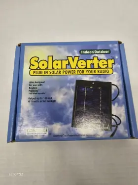 F6220 Patrick Technologies Solarverter Solar Panel - 9 Volt 150ma Model In/outdoor