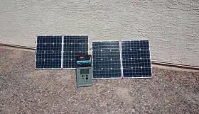 120v-12v-usb Patriot Portable Power Generator 1500 2 Solar Panels Out