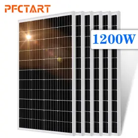 Rng-100d-ss-zb-us Pfctart 1200w 12v Solar Panel High Efficiency Moncrystalline Module For Rv Boat Home New