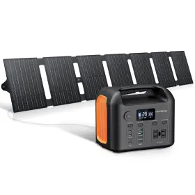 R300 Pgyob 797422332030 Portable Power Station With 55w Solar Panel 299wh Lifepo4 Backup Battery 300