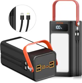P100l Pgyob Portable Power Bank Station 27000mah Outdoor Generator With Sos Light Ba