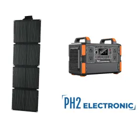Pt11 Ph2 Electronic 1200w Portable Power Station 315000mah Lifepo4 Ion Battery Solar Panel Optiona