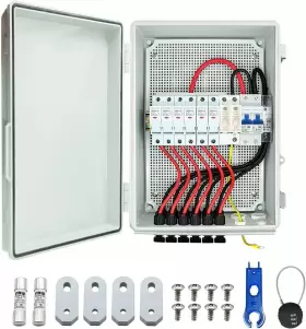 Pikapvb-6 Pikasola Pv Combiner Box 6 String Solar With 15a Led Fuse