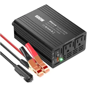 600w Pisfau 716695854216 Updated Power Inverter For Vehicles 12v To 110v Dual Dc ... Fast Ship