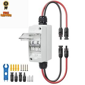 Pjerjzn Pdb63ht2-1000-60amp-n Solar Panel Disconnect Switch 1000v 60a Pv Grey