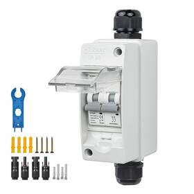 Pjerjzn Pdb63ht2-550-60amps Cordless Solar Panel Disconnect Switch 60a 550v Pv Shut Off Outdoor Dc Miniatur