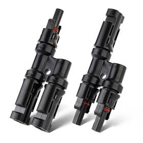 Pjerjzn Pmc4b-2t1 Solar Panel Connector 2 To 1 Y T Branch Pairs