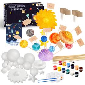 Pllieay P-003b 63pcs Solar System 17.5 Cm W X 28.5 L 6 H 63 Pieces