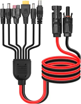 Pnyzik 313108246264 Upgraded 6-in-1 Solar Connector Kit For Portable Motors And Panels/motors