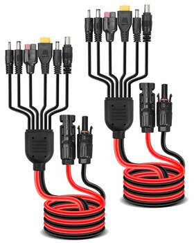 Pnyzik Pnk-tynljx06 Upgraded 6-in-1 Solar Connector Kit For Portable Motors And Panels/moto