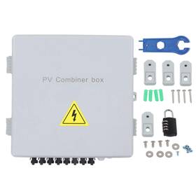Pocreation Pocreation032nxsfcg8 Solar Combiner Box 8 String Ip65 Reverse Pv Kit With Arrester 10