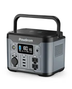 300w Powdeom 739722474171 Portable Power Station 296wh Bank With Ac Outlet Solar G