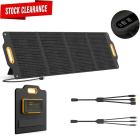 Ac200 Powerness 972911761216 200w Portable Foldable Solar Panel For Bluetti Ac50s Max Power Stations