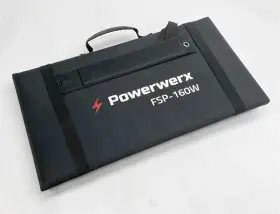 Fsp-160w Powerwerx Folding And Portable 160w Solar Panel Outdoor Rv Camping