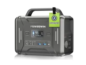 Pps320 Powerwin Portable Power Station 300w Peak 600w 300wh Solar Generator 110v Pure