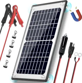 Powoxi 313041523507 10w 12v Magnetic Solar Battery Trickle Charger Maintainer