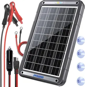 Powoxi 313086495425 12v Solar Car Battery Charger 15w Trickle Maintainer With Mppt Co