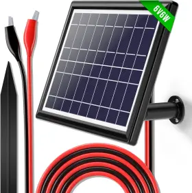 Powoxi 445020410409 Solar Panel 6v 6w Car Battery Deer Feeder Charger Maintaine