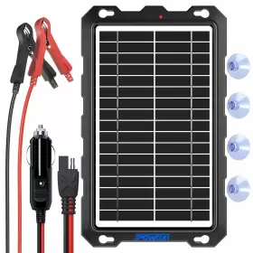 Powoxi 674551489906 Powoxi-9w-solar-battery-trickle-charger-maintainer -12v Portable Waterproof S
