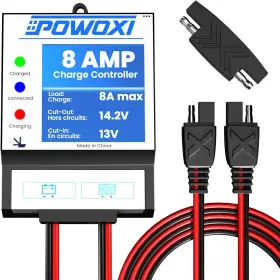 Powoxi 726084105287 Solar Panels Charge 8a Battery Regulator For 12v Charger