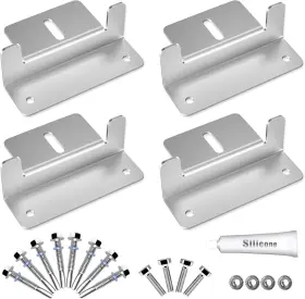 Powoxi 726084334489 Solar Panel Mounting Bracket Aluminum Z Brackets Roof Br
