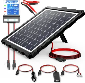 Powoxi 744110572469 12v Solar Panel Trickle Charging Kit For Car Marine Motorcycle Rv Etc