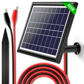 Powoxi 884017434474 Solar Panel 6v 6w Car Battery Deer Feeder Charger Maintainer