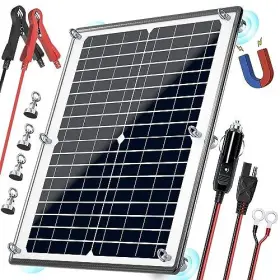 Powoxi 884017828334 Solar Panel Kit 12v 20w Magnetic Mppt Charge Controller Waterproof Ba