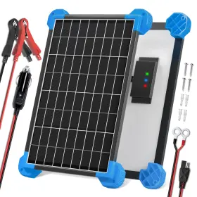 Pw-sj-10w Powoxi 10w 12v Solar Car Battery Trickle Charger Panel Kits For Rv Boat