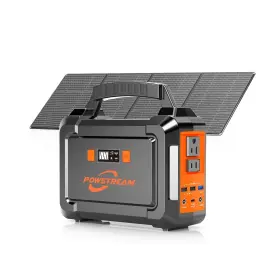 P188sl60 Powstream 300w Solar Powered Generator 296wh Portable Power Station With Panel Fo