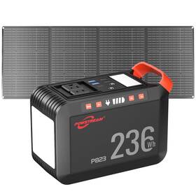 Powstream P823sl60 Solar Generator Portable Power Station Wth Panel Included For Home Rv Use