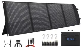 100w Ppq 716404451804 Portable Solar Panel Kit 18v/6a 9lb Foldable Briefcase Charger With