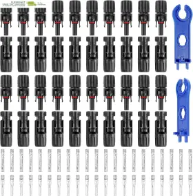 Ip67 Precihw 313043357353 40pcs Solar Panel Connectors Male/female Multi-contact 4