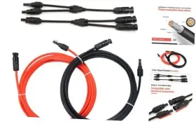Sc-002 Predimeza Solar Extension Cable With Female And Male Connector Extra Free 10ft 10awg