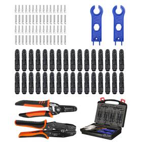 Prosoli Gk-qmc4-tz-pr 35pcs Solar Crimper Tool Kit Panel Cable Mc4 Connectors 14-10awg 30 P