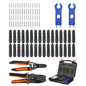 Gk-qmc4-tz-pr Prosoli 35pcs Solar Crimper Tool Kit Panel Cable Mc4 Connectors 14-10awg 30 P